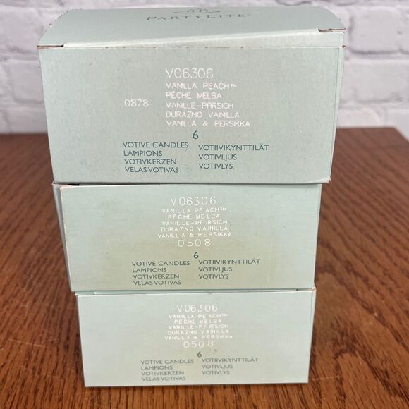 PartyLite Vanilla Peach 2” Votive candles 18 total - Picture 4 of 5